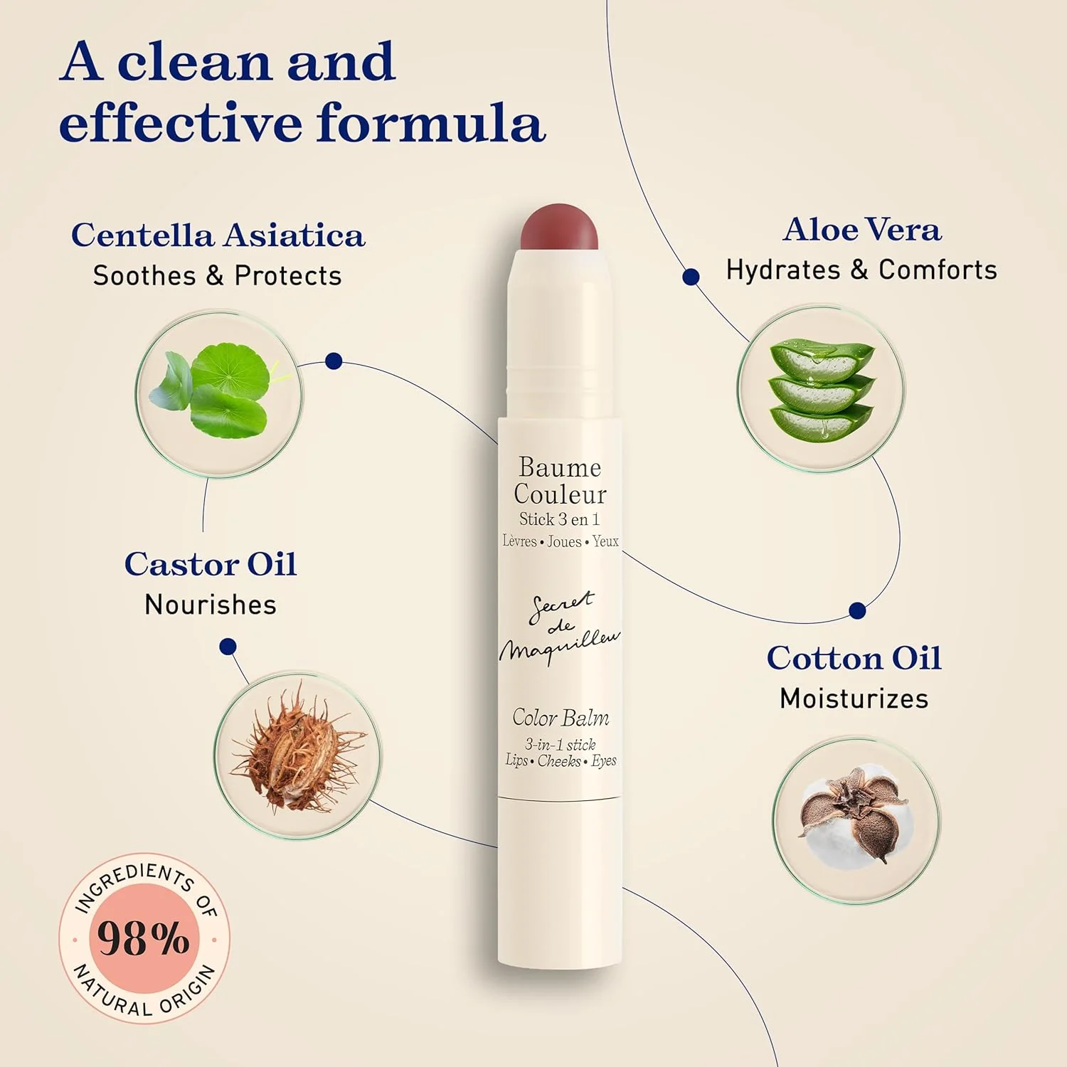 Color Balm 3-in-1 Stick - Mocha - Image 7